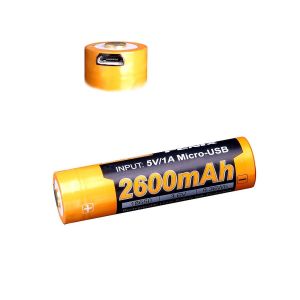 Fenix ARB-L18-2600U 18650 Micro USB 3.6 Volt Battery