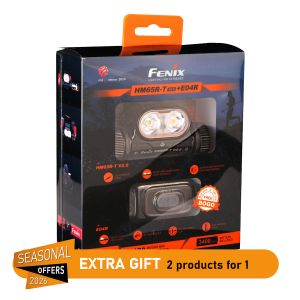 Fenix HM65R-T V2.0 Headlamp with Free E04R Black