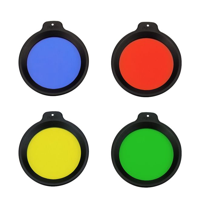 4 Colour Filter Set For Fenix HT18/18R Long Range Torch - All Models
