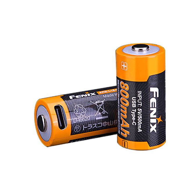 Fenix ARB-L16-800UP 16340 USB-C High Current 3.6 Volt  Battery