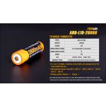 Fenix ARB-L18-2600U 18650 Micro USB 3.6 Volt Battery