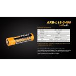 Fenix ARB-L18-3400 18650 3.6 Volt Battery