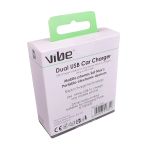 Vibe Car Cigarette Lighter Socket To Dual USB-A Charger