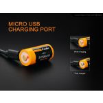 Fenix ARB-L16-700UP 16340 Micro USB High Current 3.6 Volt Battery