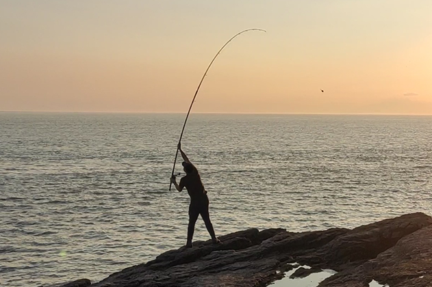 Casting out at night - Owain Morgan